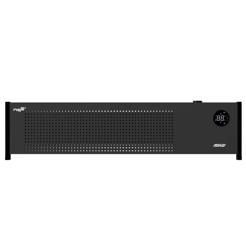 2200W အနက်ရောင် graphene baseboard လျှပ်စစ်အပူပေးစက်