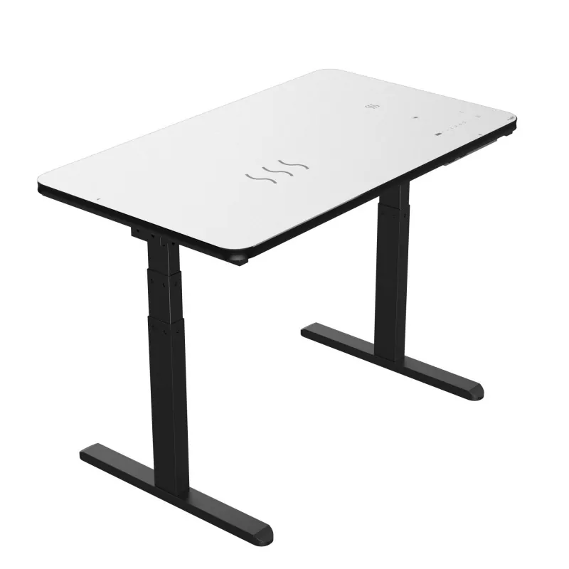 အနက်ရောင်ဖန်ဘုတ်နှစ်ခု dual-mooter လျှပ်စစ်ဓာတ်လှေကားစားပွဲ အနက်ရောင်ဖန်ဘုတ်နှစ်ခု dual-mooter လျှပ်စစ်ဓာတ်လှေကားစားပွဲ